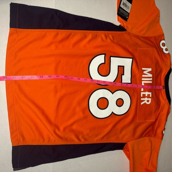 New Denver Miller On Field NFL Jersey- Von Miller #58 Youth Size L (14-16) - Picture 8 of 15